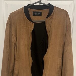 Zara Camel Bomber Jacket